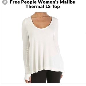 Free People Malibu Thermal Top Thumb Holes
